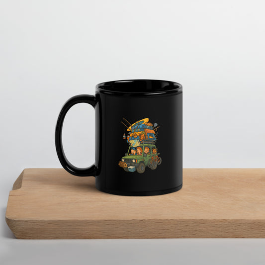 black-glossy-mug Product mockup