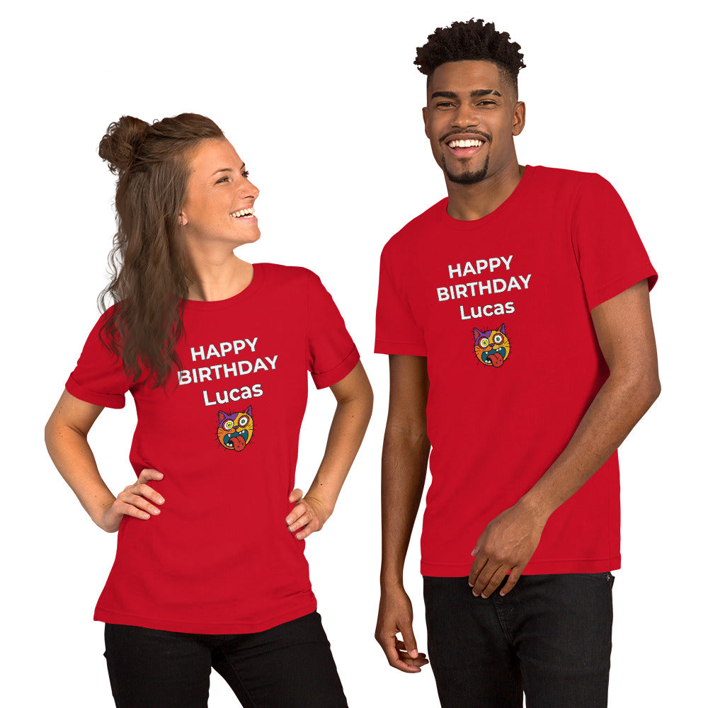 Happy birthday Customisable Unisex t-shirt